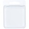 Collecting Warehouse Clear Plastic Clamshell Package / Storage Container, 2.25" H x 2.25" W x 1.125" D